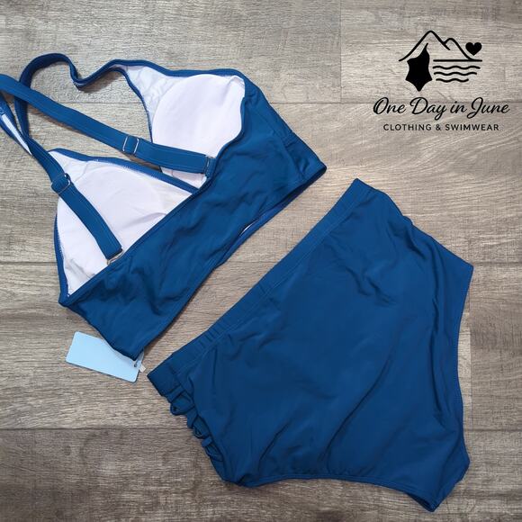 Yonique Plus Size High Waist Bikini Swimsuit Size 12W - Picture 5 of 5